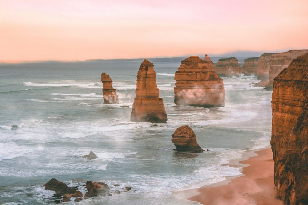 rock formation on seashore 12 apostles